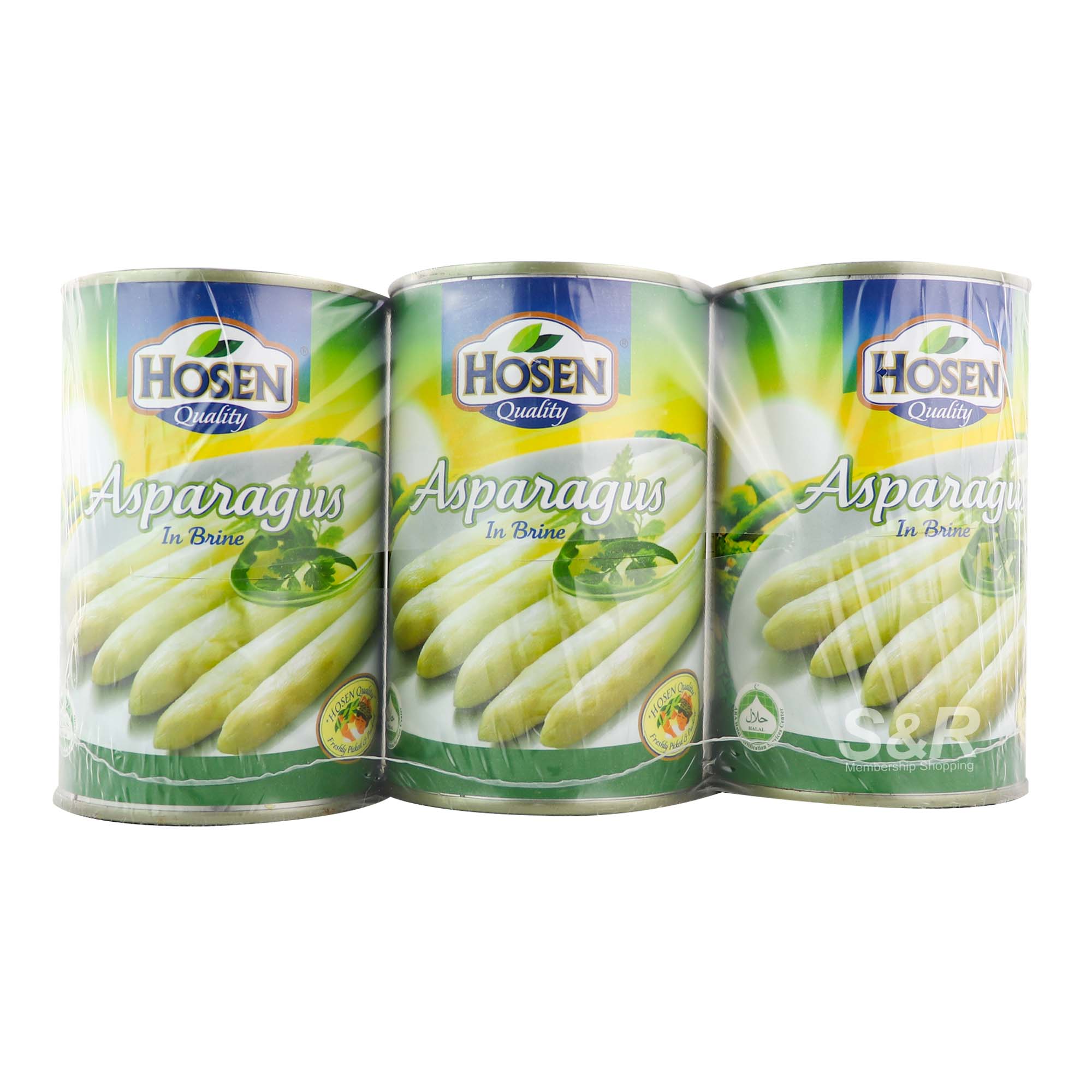 Hosen Asparagus in Brine 3pcs x 430g Hosen Asparagus in Brine 3pcs x 430g